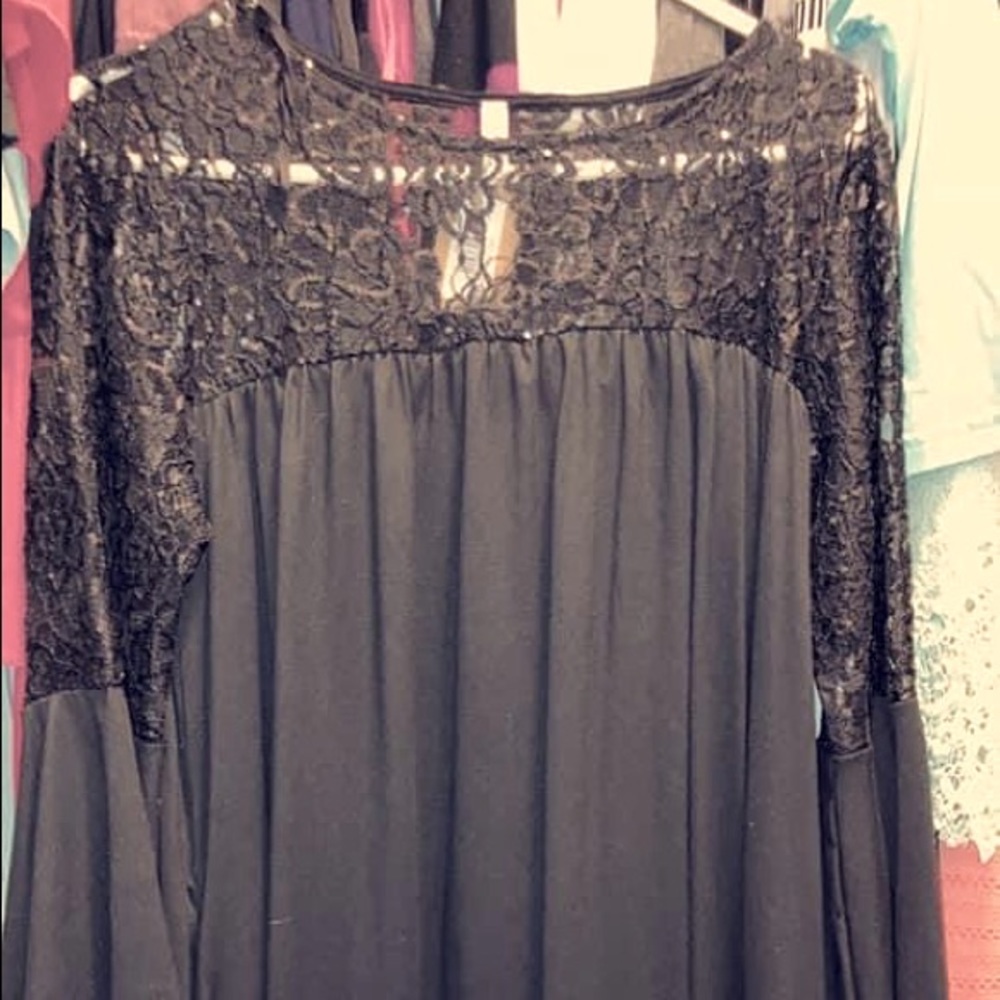 Black baby doll type dress